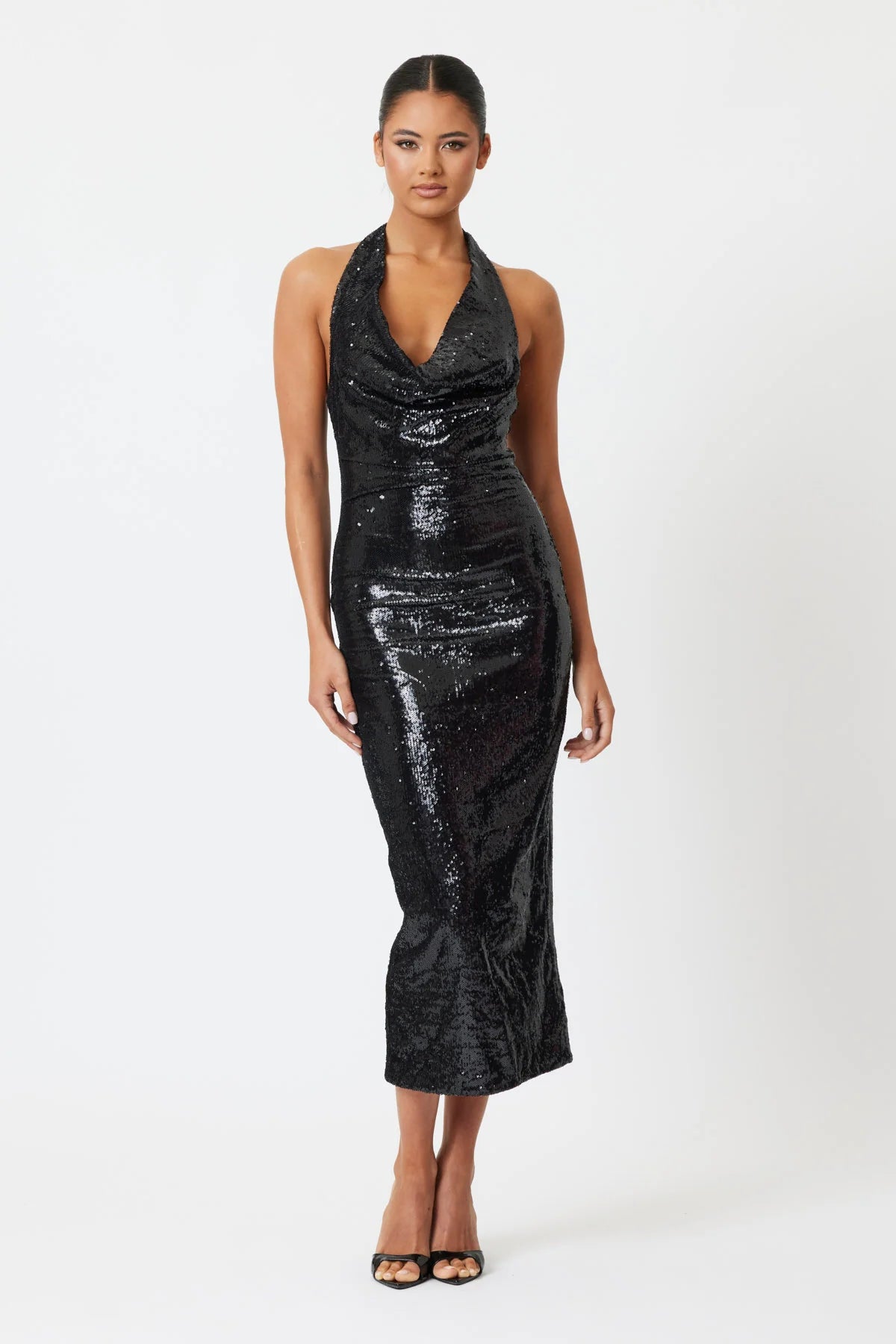 Sample 4ZCF4 Midi Dress Black 6