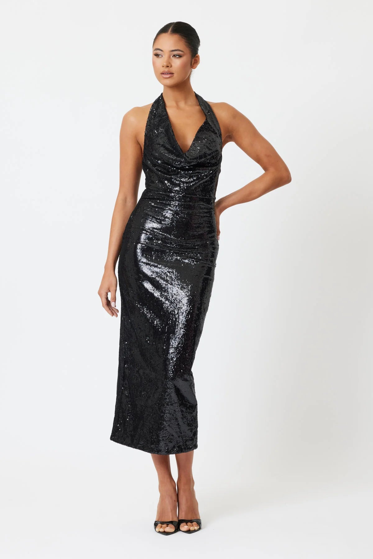 Sample 4ZCF4 Midi Dress Black 6