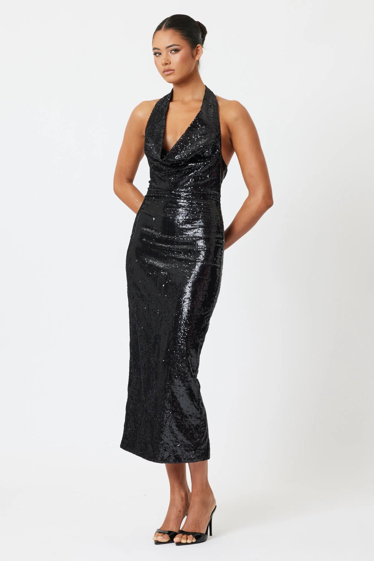 Sample 4ZCF4 Midi Dress Black 6