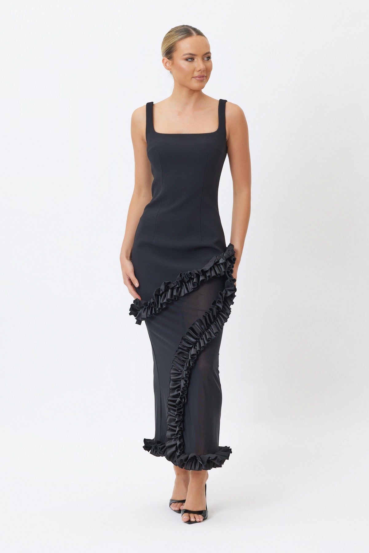 Sample 5J696 Maxi Dress Black 6