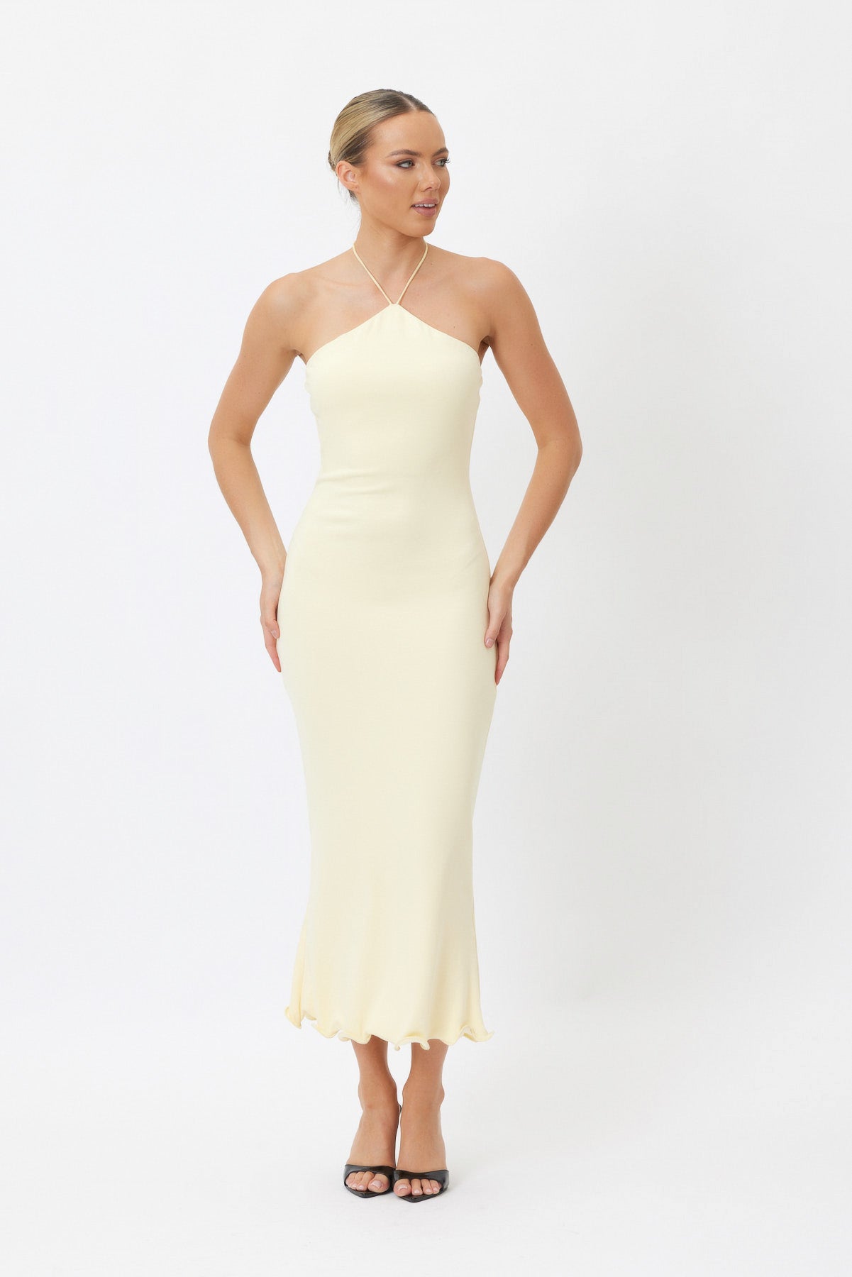 Sample 99Vyg Maxi Dress Lemon 6