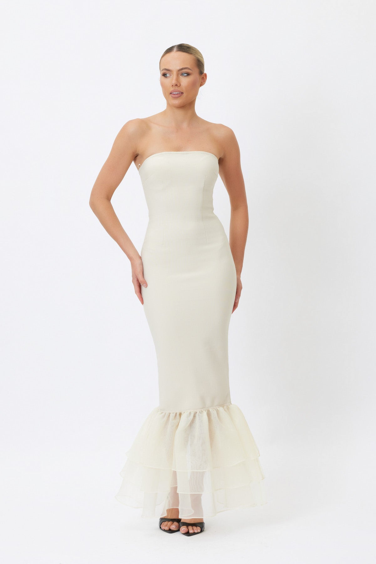 Sample 8C8Vm Maxi Dress Oat/Lemon 6