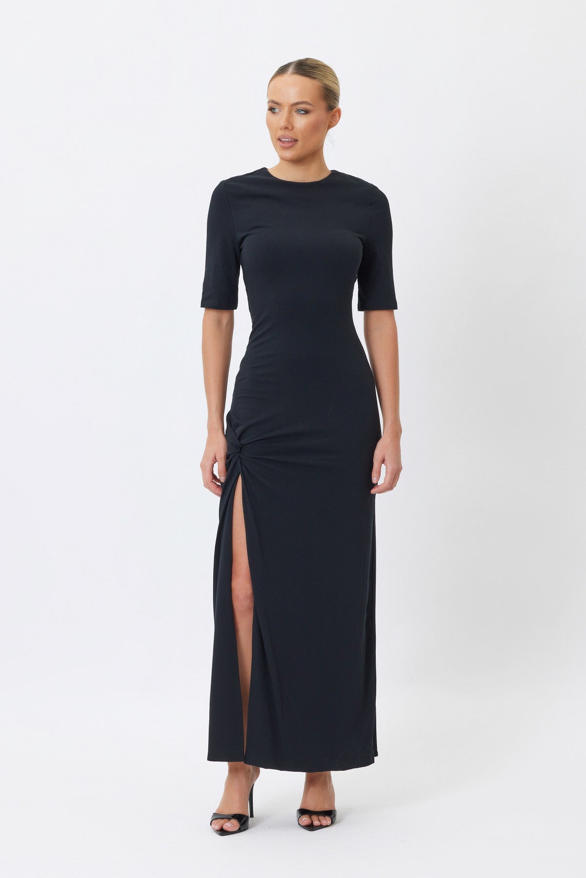 Sample Z78U5 Maxi Dress Black 6