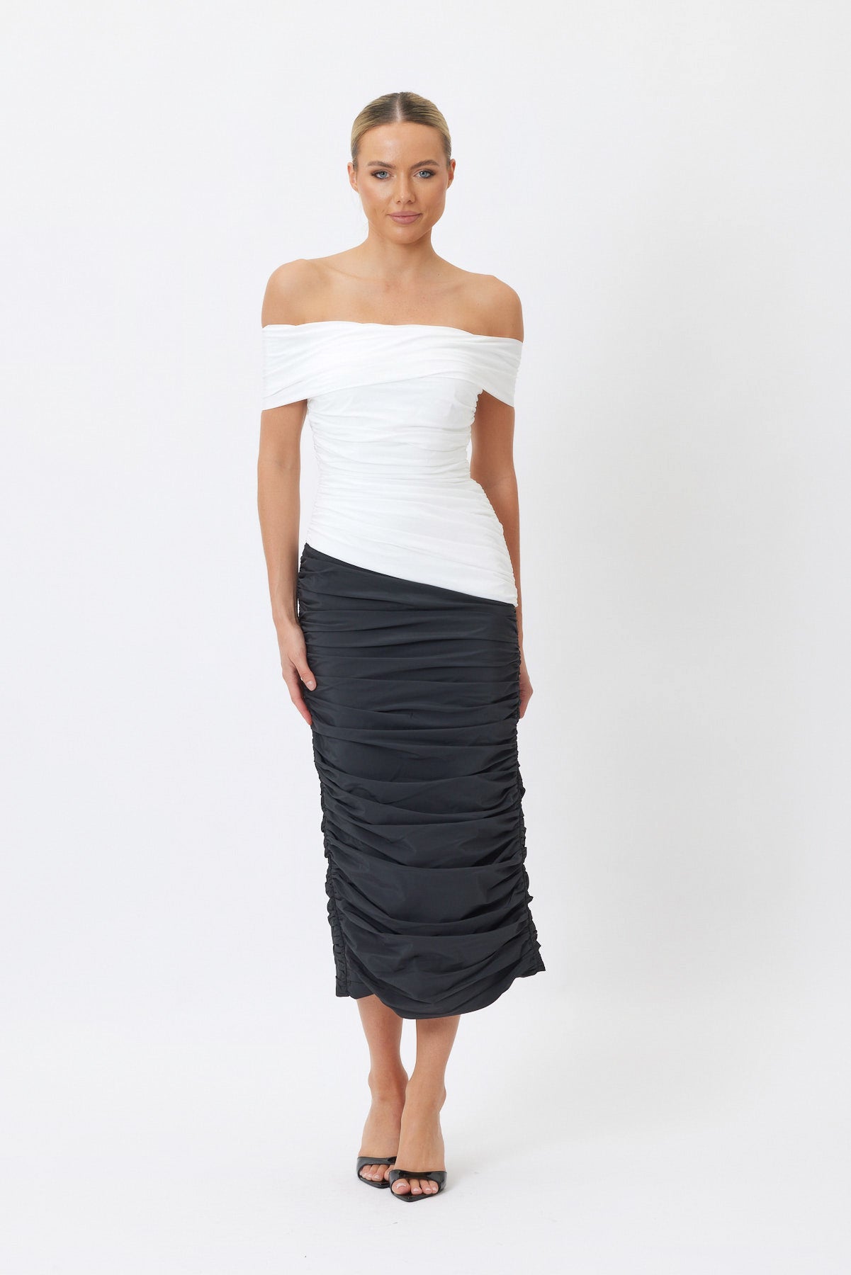 Sample 7G7Rv Midi Dress Black/White 6