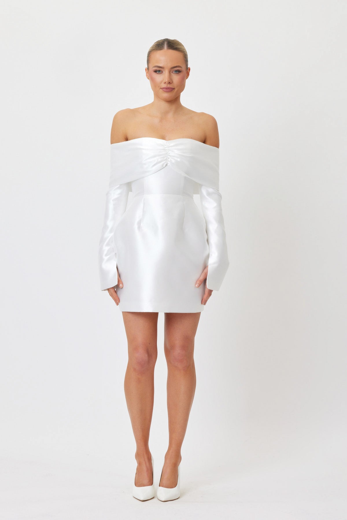 Sample 1LW68 Mini Dress WHITE 6