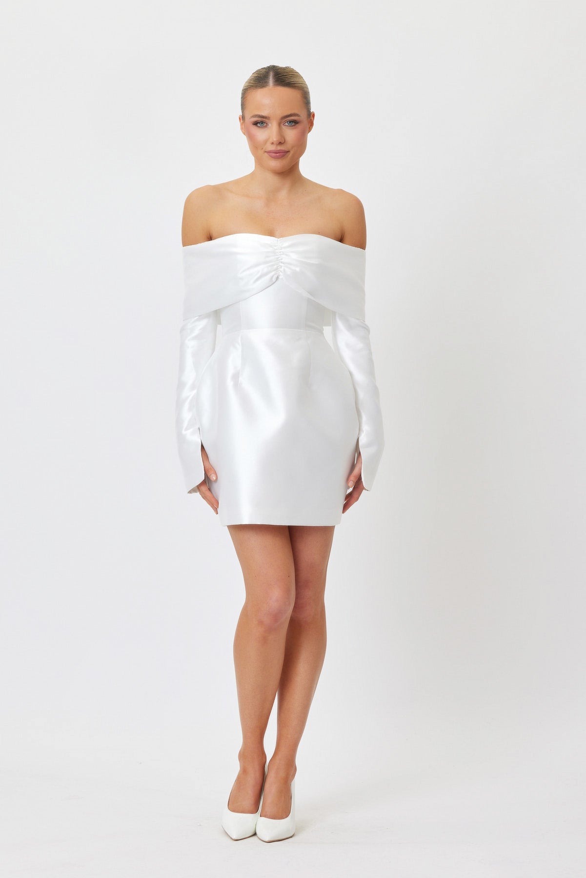 Sample 1LW68 Mini Dress WHITE 6