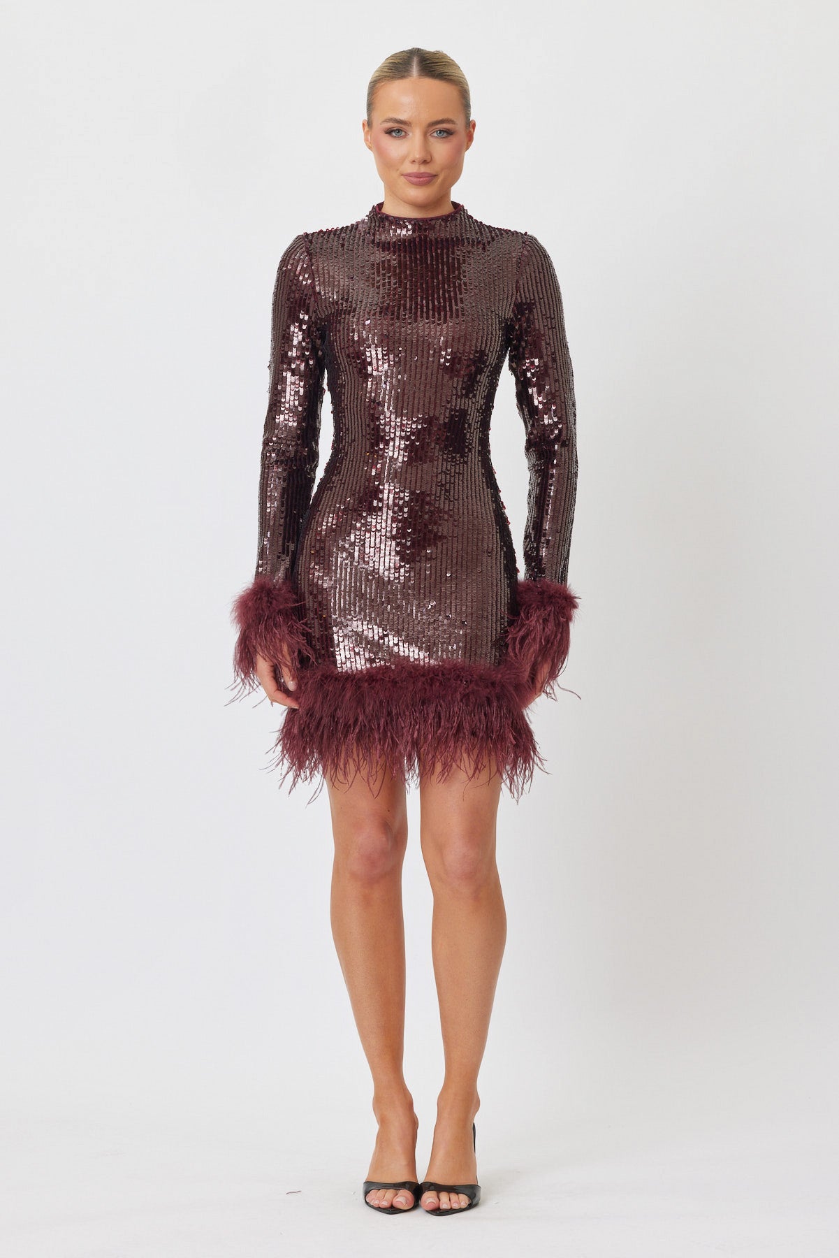 Sample FNMLN Mini Dress WINE 6