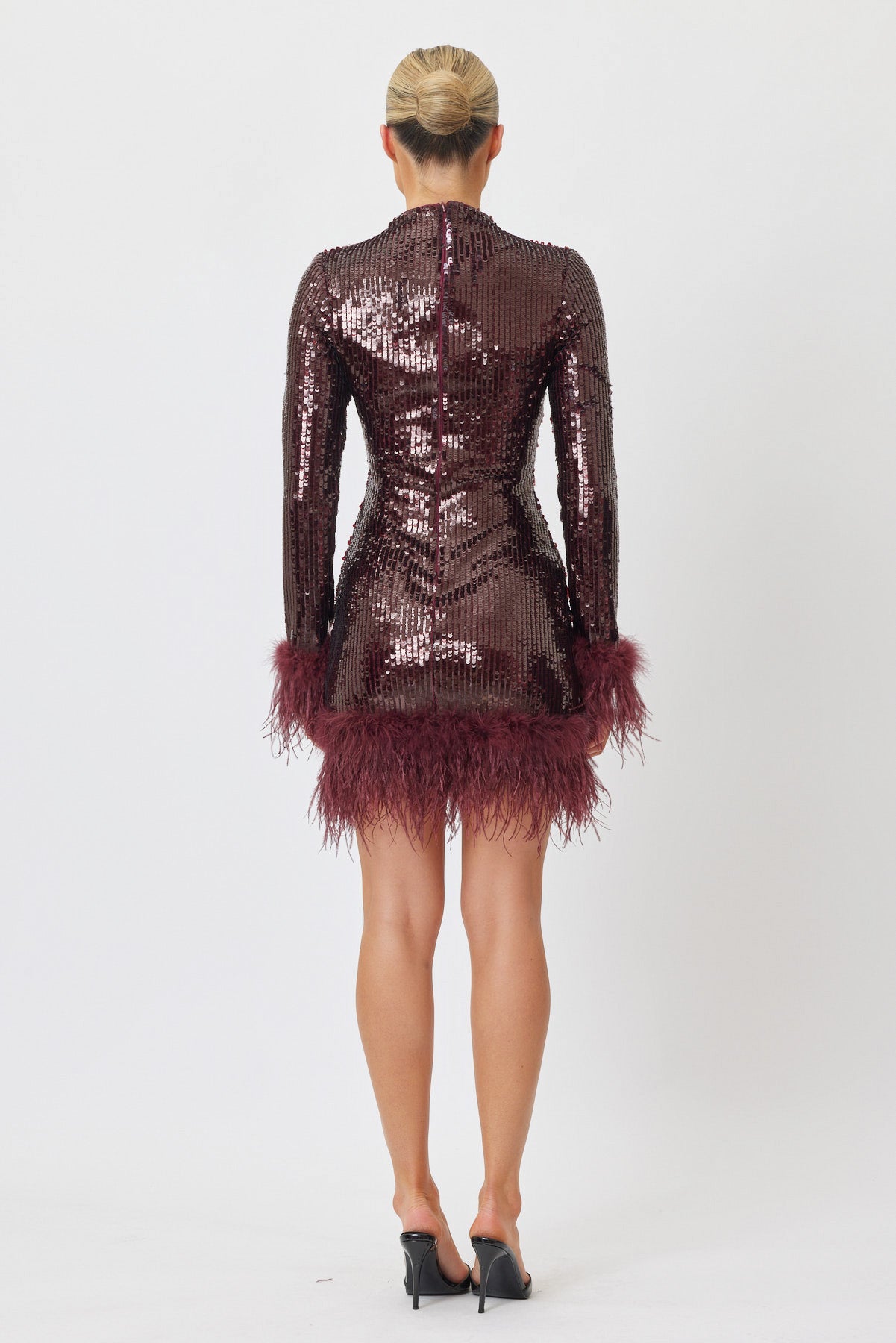 Sample FNMLN Mini Dress WINE 6
