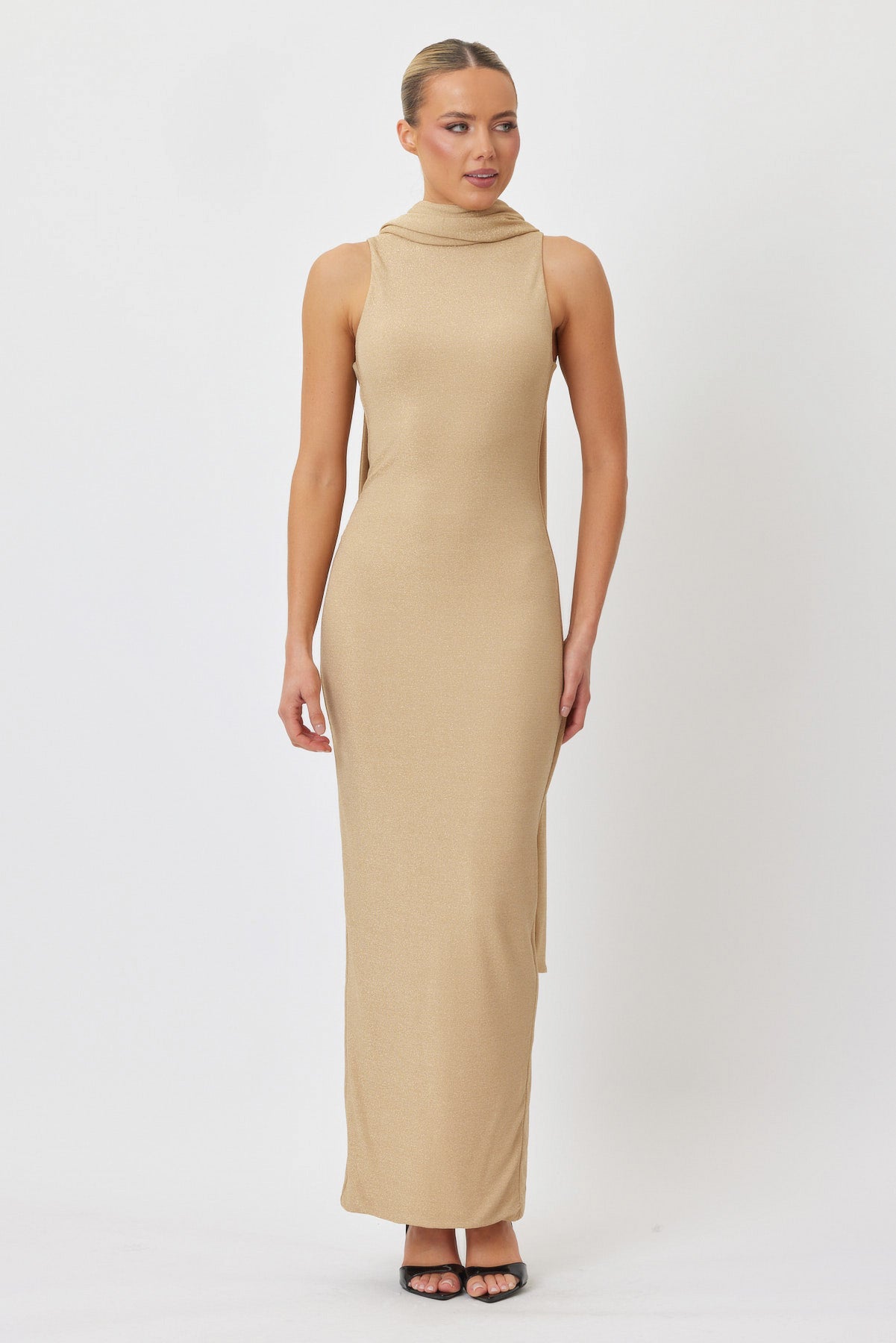 Sample J8AJR Maxi Dress GOLD 6