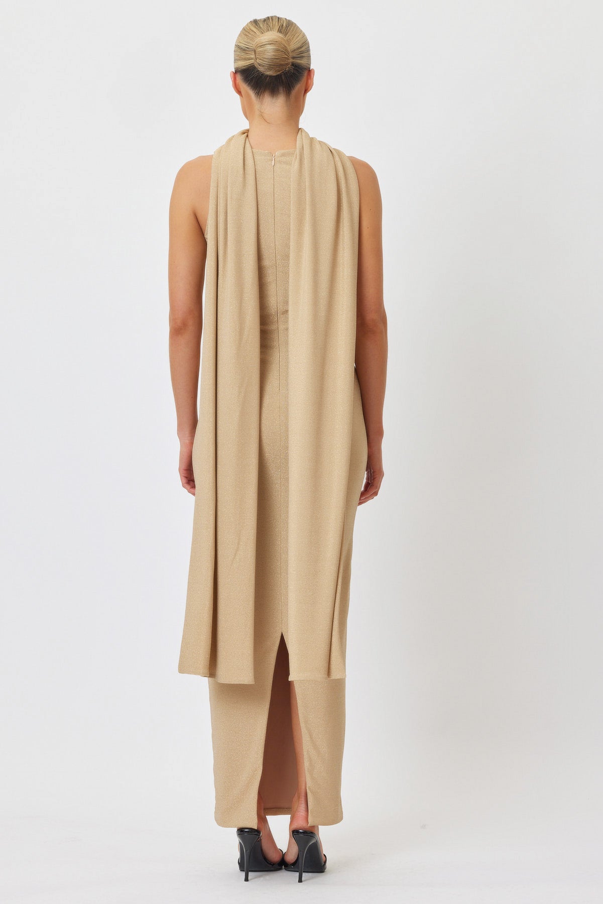 Sample J8AJR Maxi Dress GOLD 6