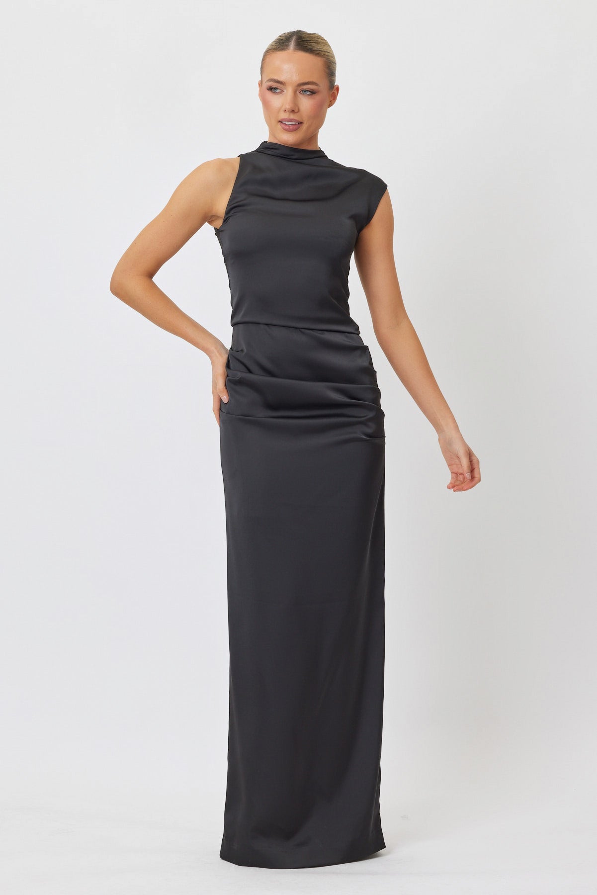 Sample F0YUQ Maxi Dress BLACK 6