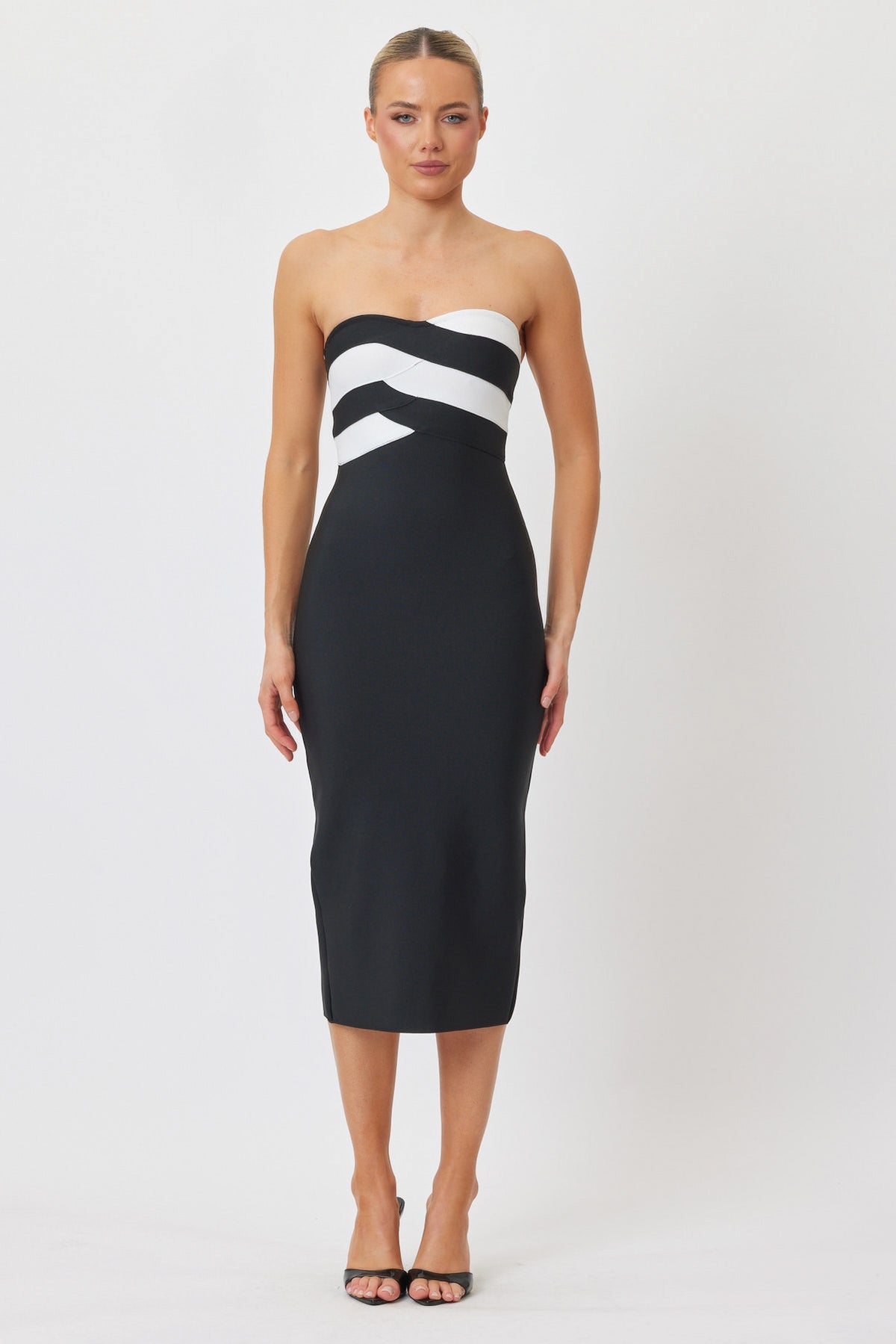 Sample FCMSU Midi Dress BLACK & WHITE 6
