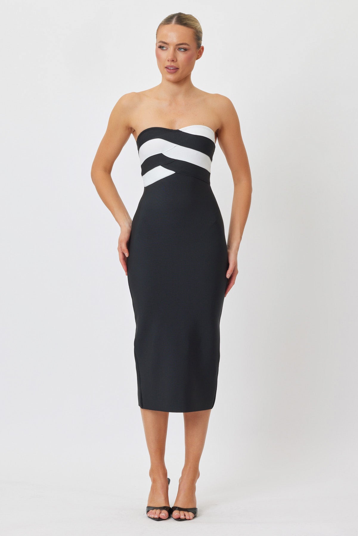 Sample FCMSU Midi Dress BLACK & WHITE 6