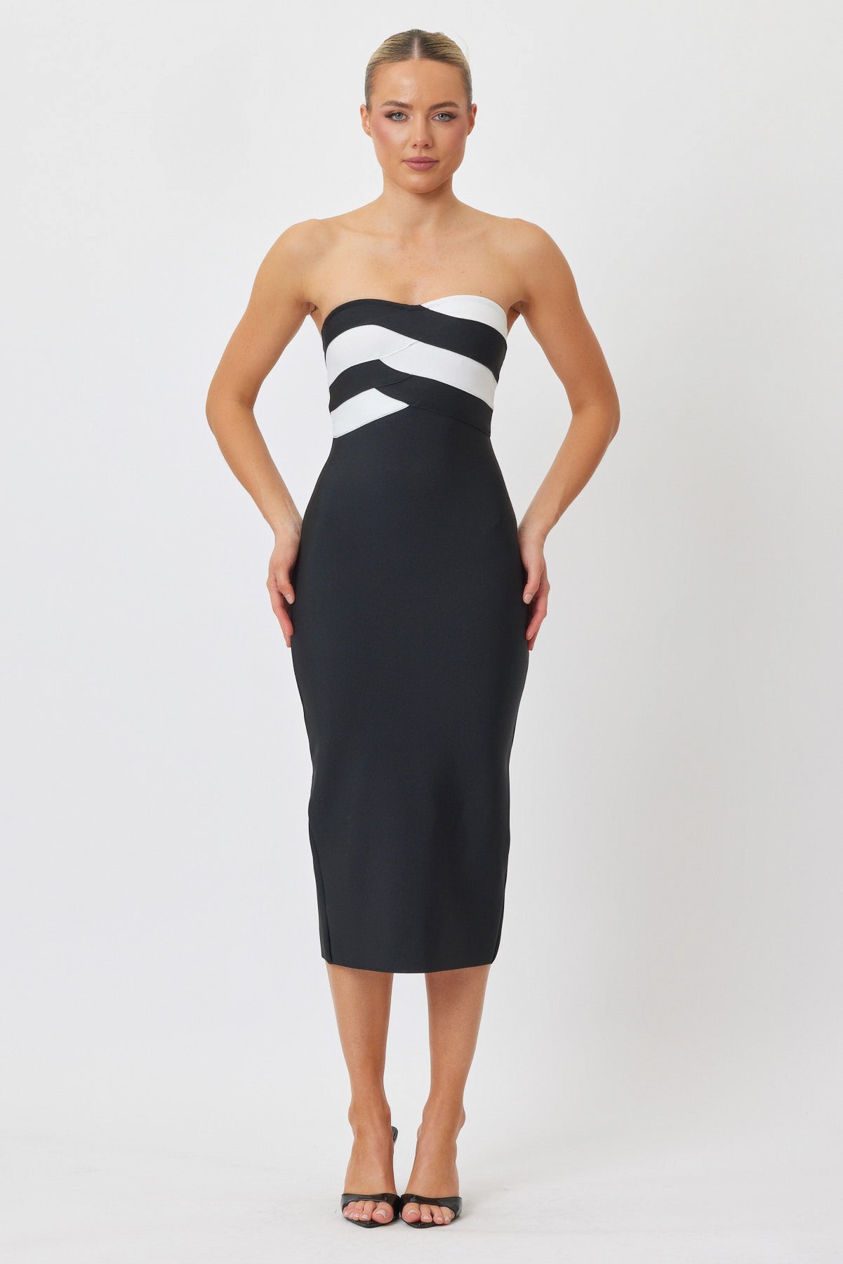 Sample FCMSU Midi Dress BLACK & WHITE 6