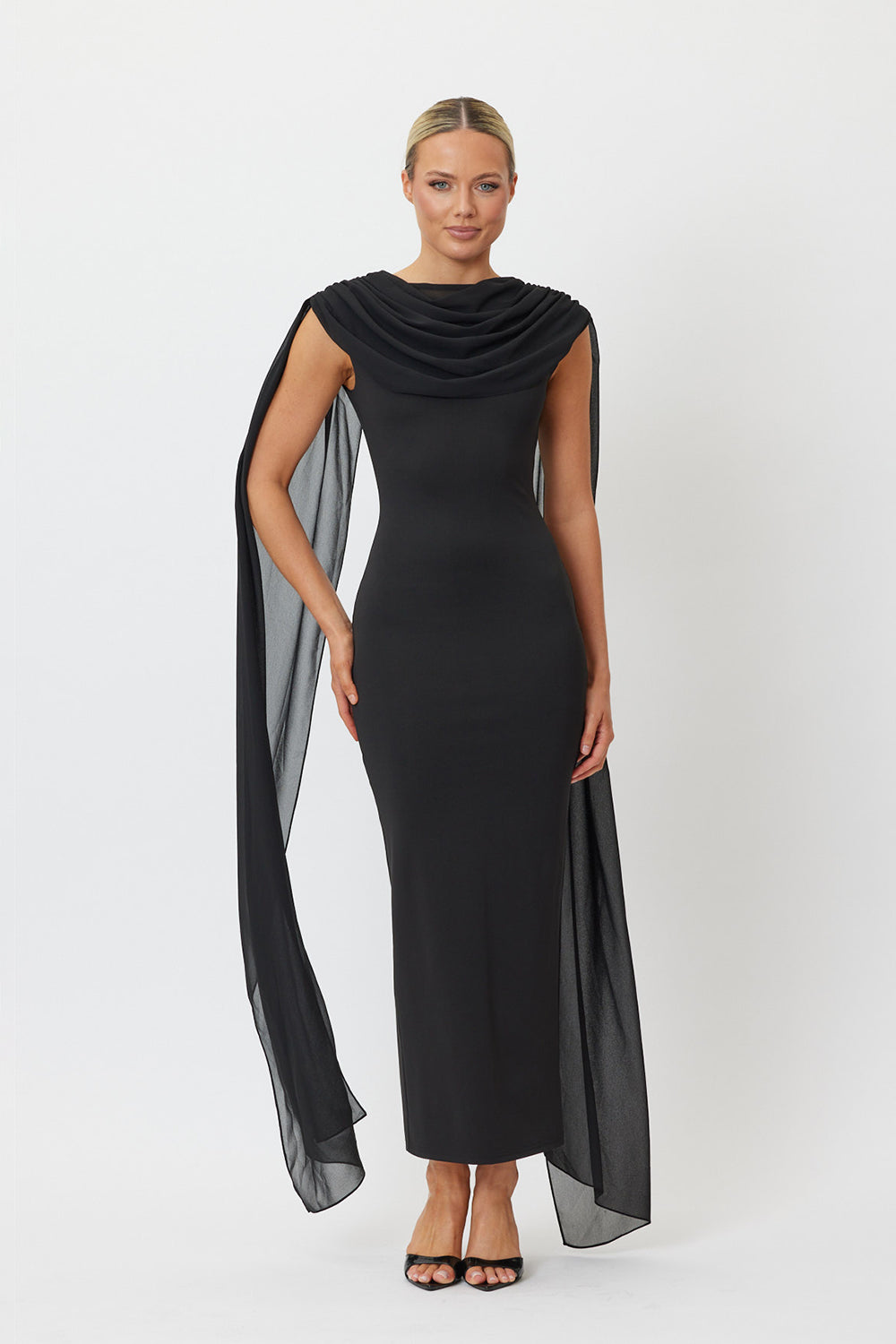 Sample Y3C66J Midi Dress Black 6