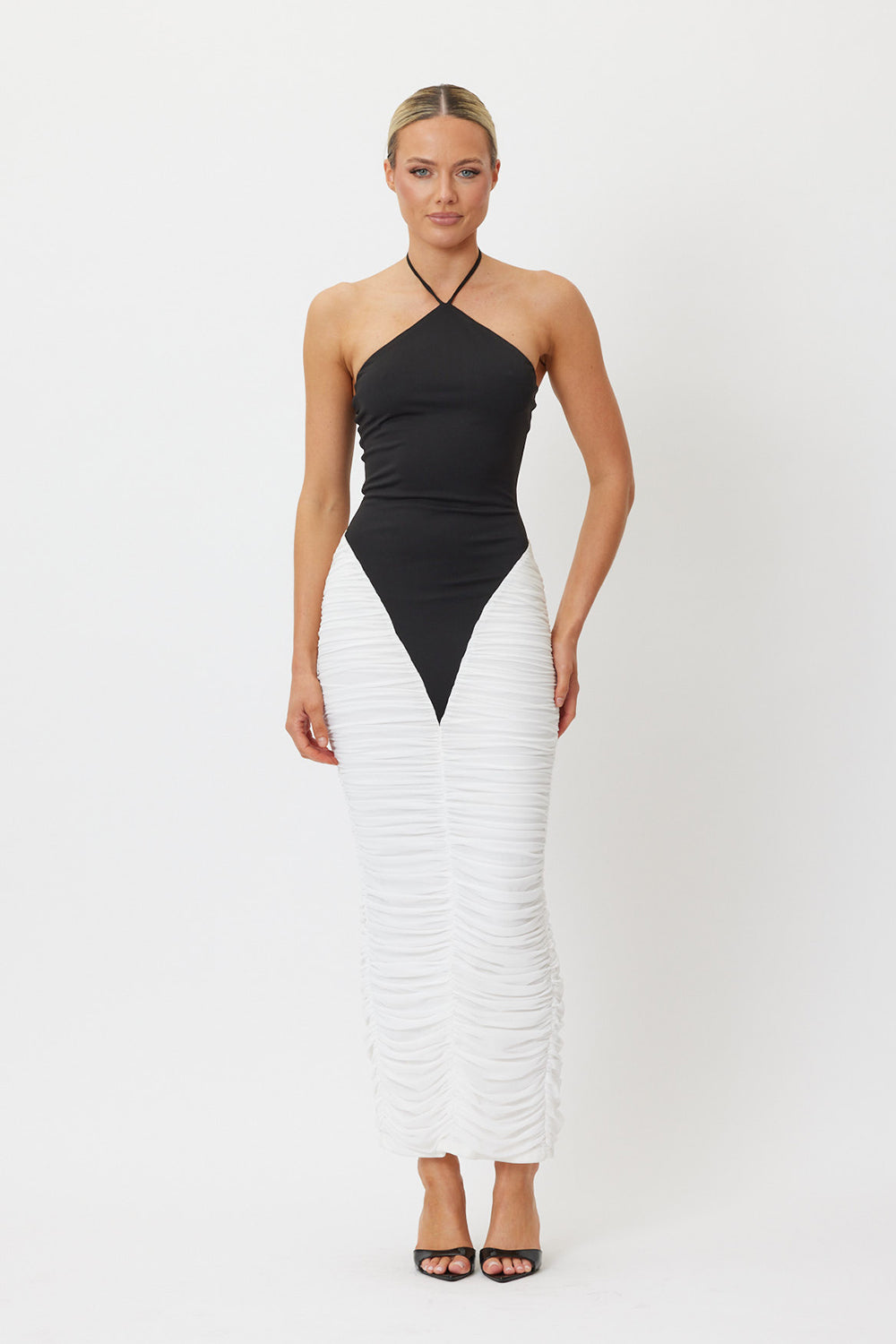 Sample OEW96O Midi Dress Black&White 6