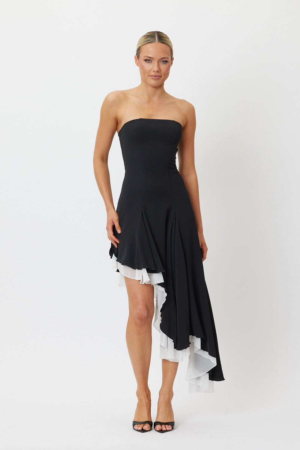 Sample KK07OO Midi Dress Black&White 6