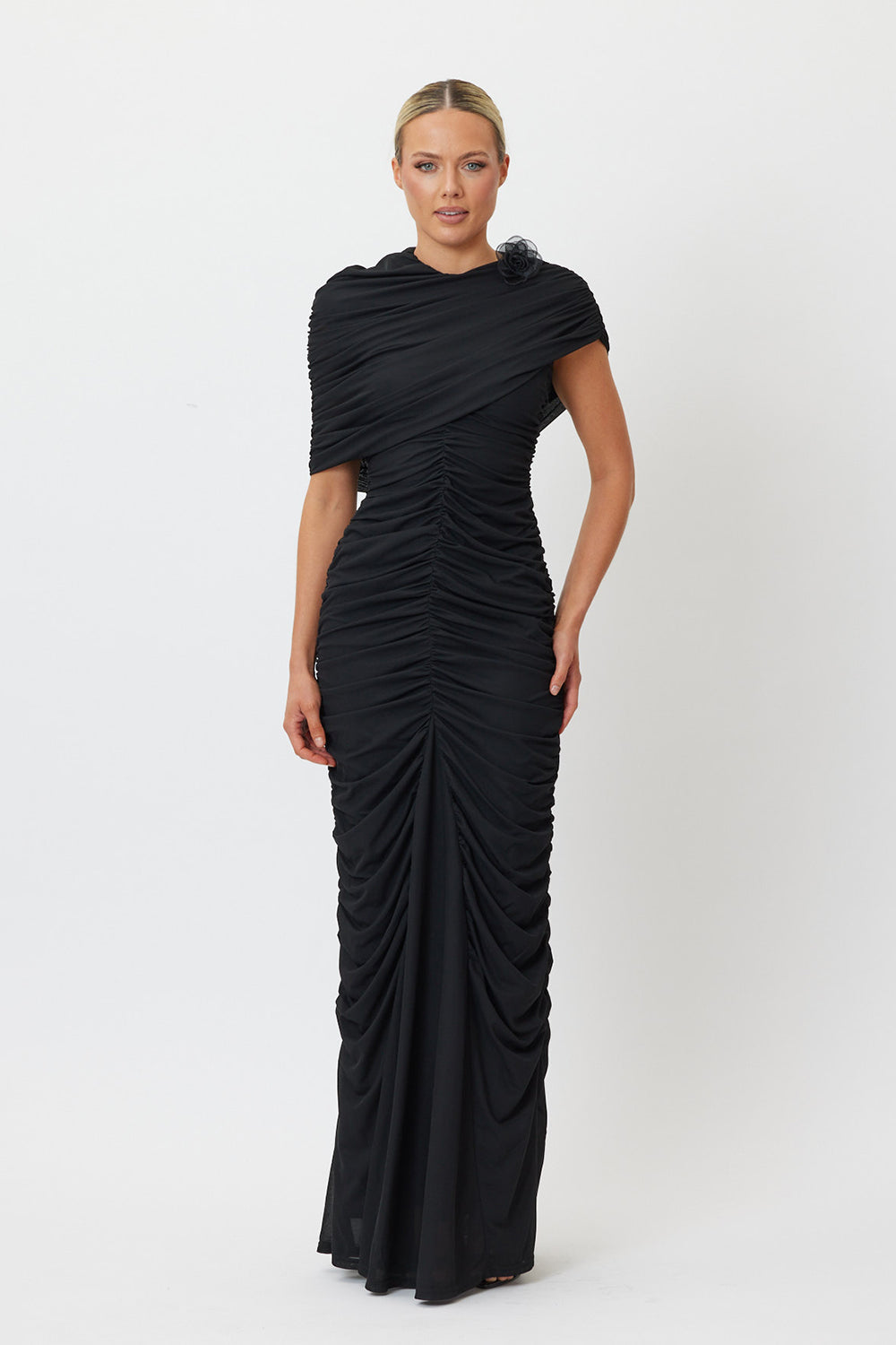Sample NM592J Maxi Dress Black 6