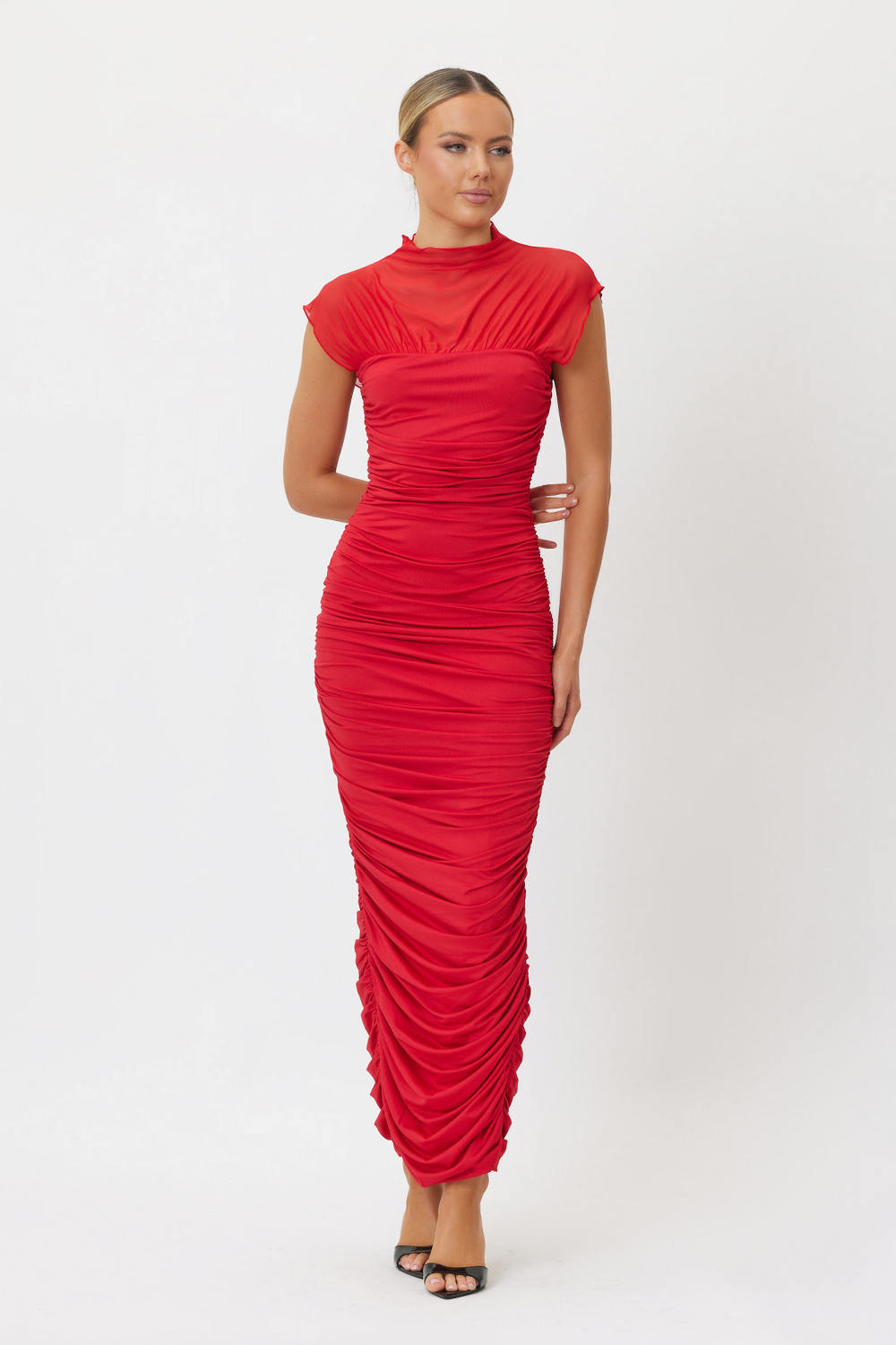 Sample DXNQ6 Maxi Dress Red 6