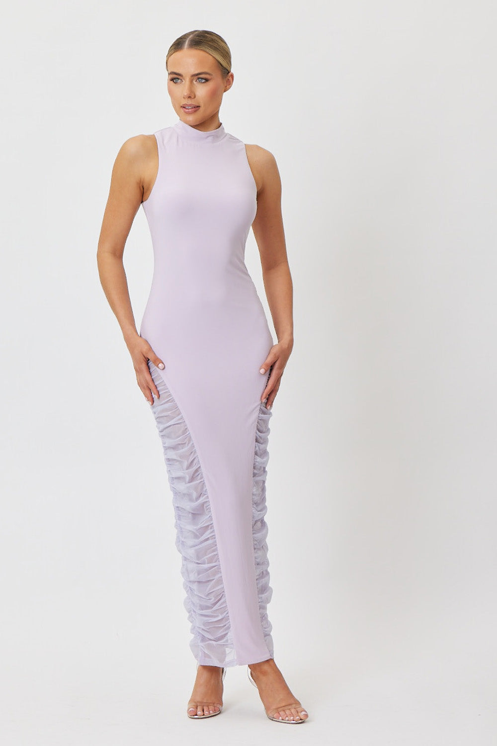 Alexius Midi Dress Lilac