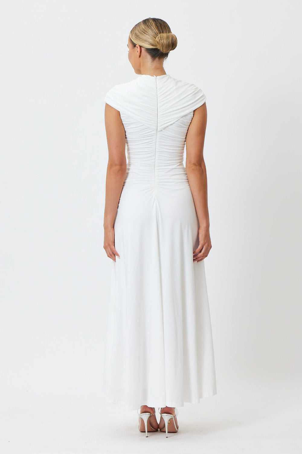 Vienna Midi Dress White
