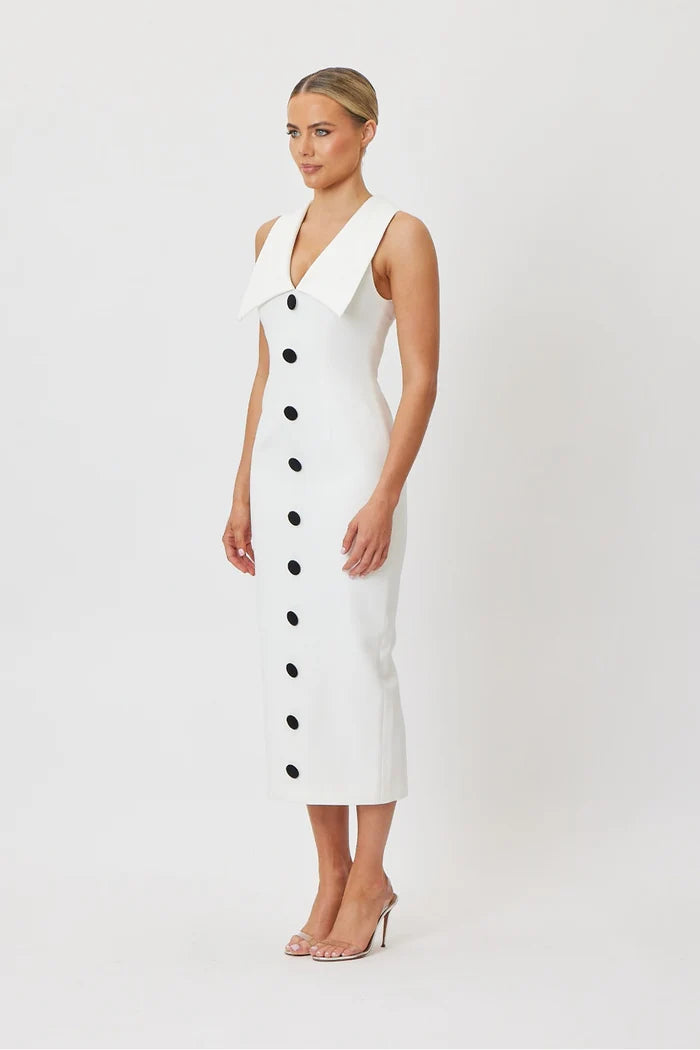Sample BHVFU Midi Dress White 6