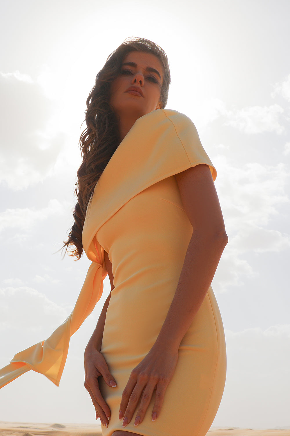 Romilly Mini Dress Lemon