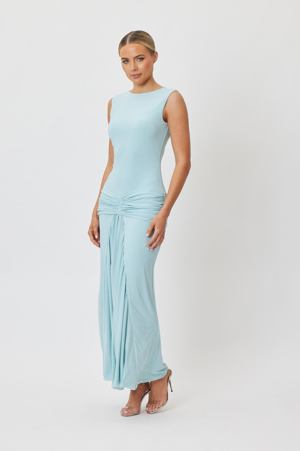 Venice Midi Dress Sky Blue