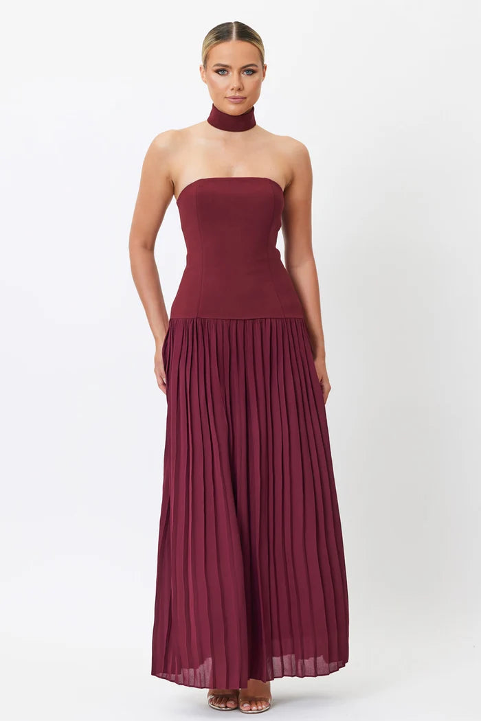 Sample R31LB Maxi Dress Wine 10