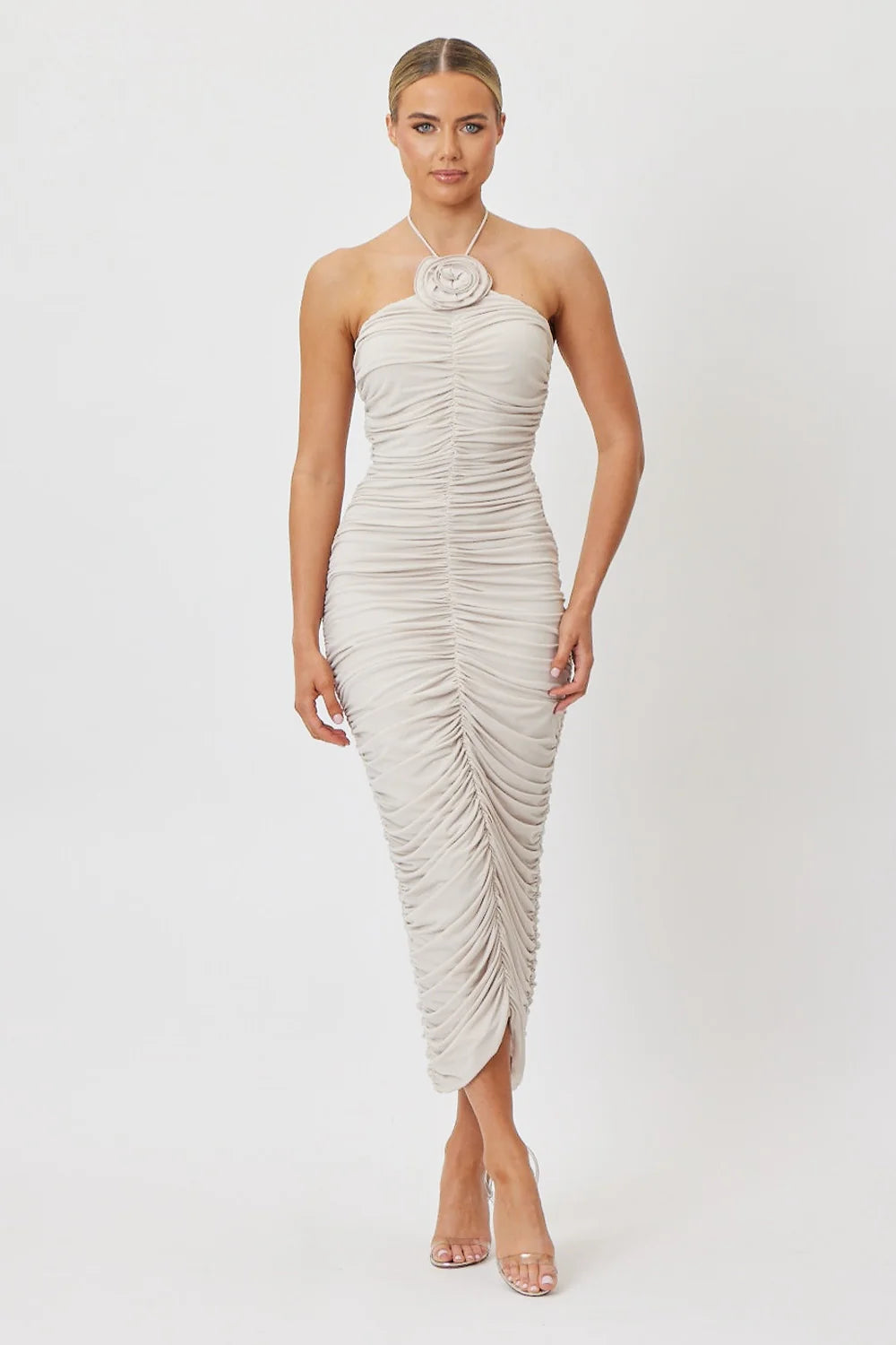 Sample BNI9E Midi Dress Oat 6