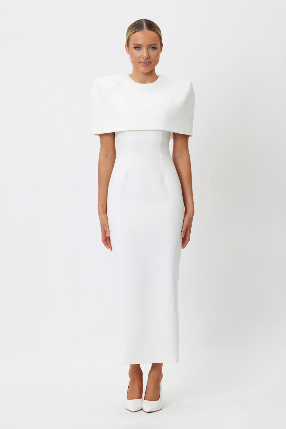 Eliana Midi Dress White