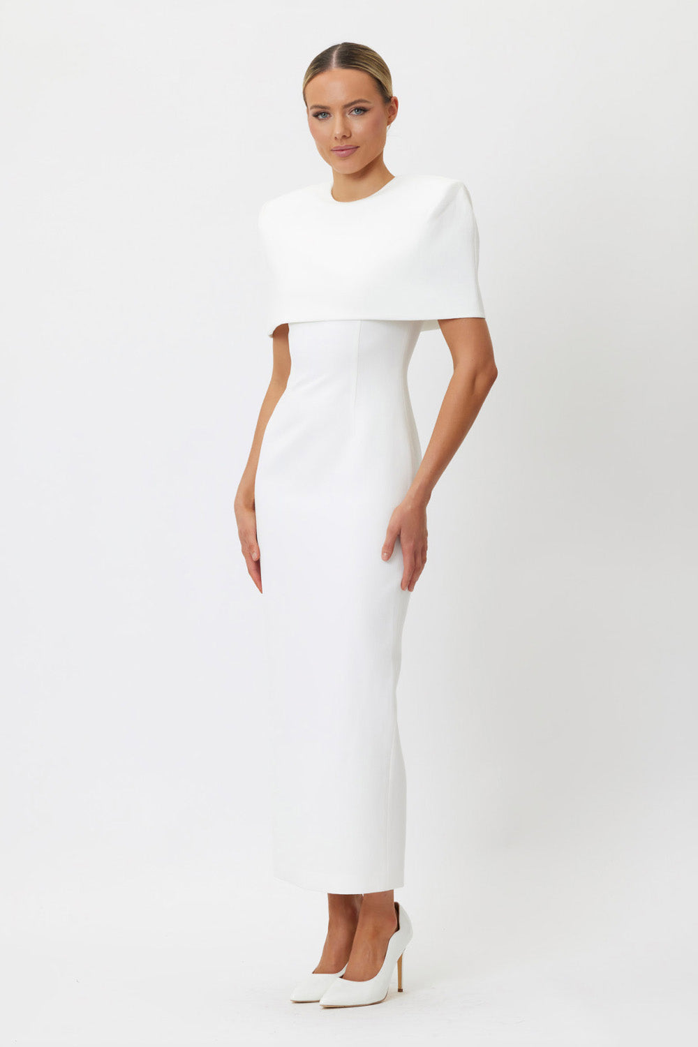 Eliana Midi Dress White