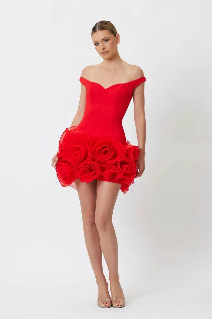 Sample V6I4D Mini Dress Red 12