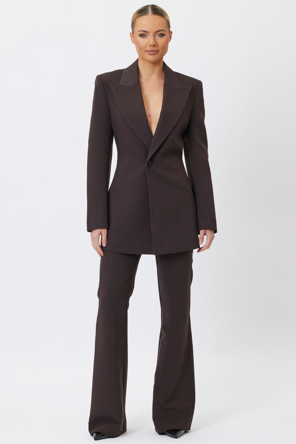 Saffire Blazer Chocolate Brown