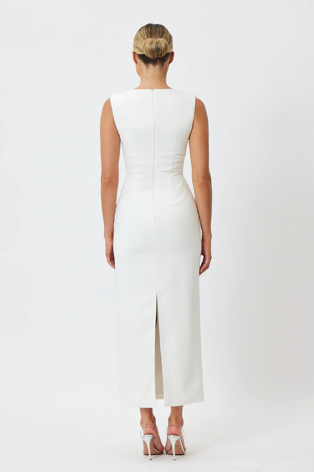 Sample YQ6NR Maxi Dress White 6