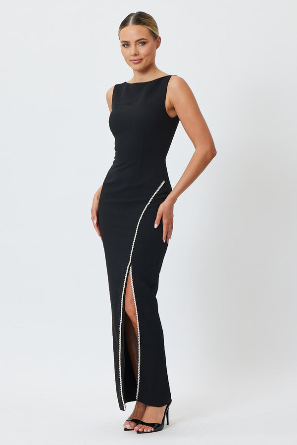 MARIA BLACK MIDI DRESS