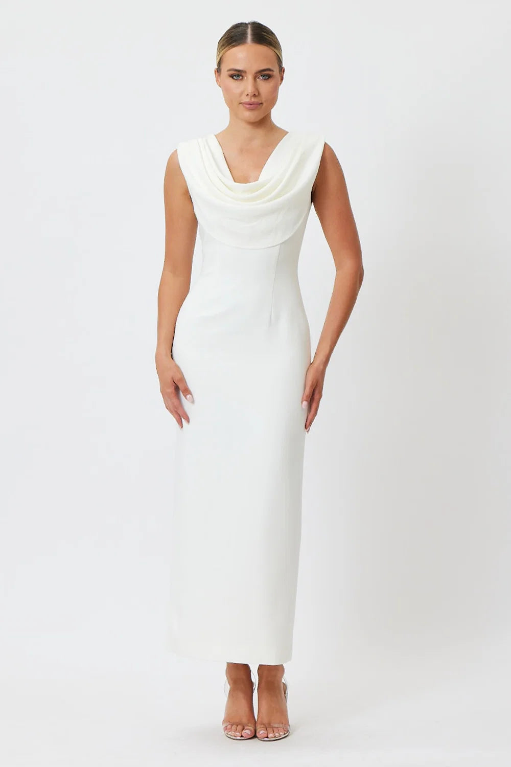 Sample YQ6NR Maxi Dress White 6