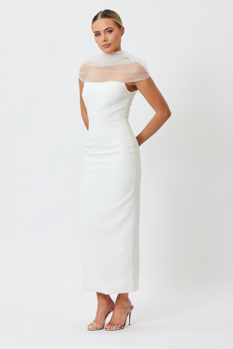 princess polly marlee midi dress Marielle Asymmetrical Midi Dress Yellow