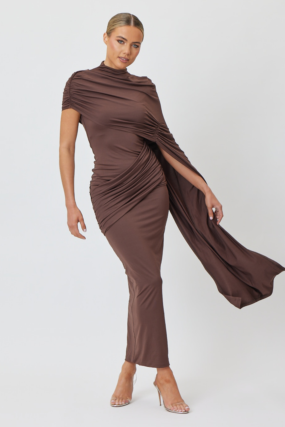 Leila Maxi Dress Brown