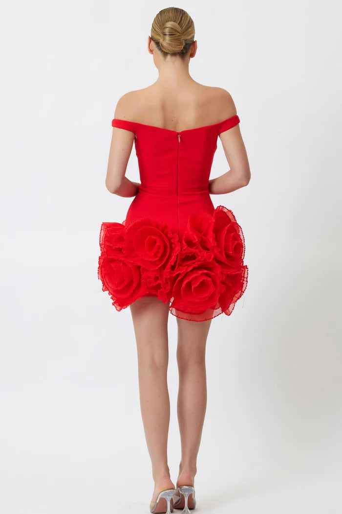Sample V6I4D Mini Dress Red 12