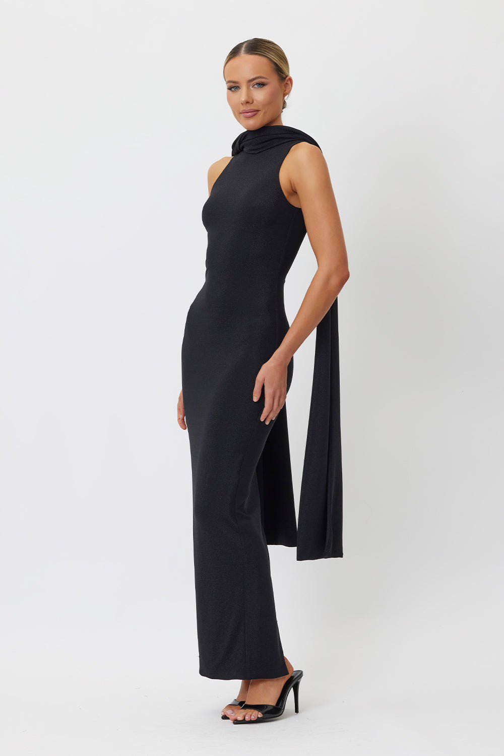 Tanya Midi Dress Black