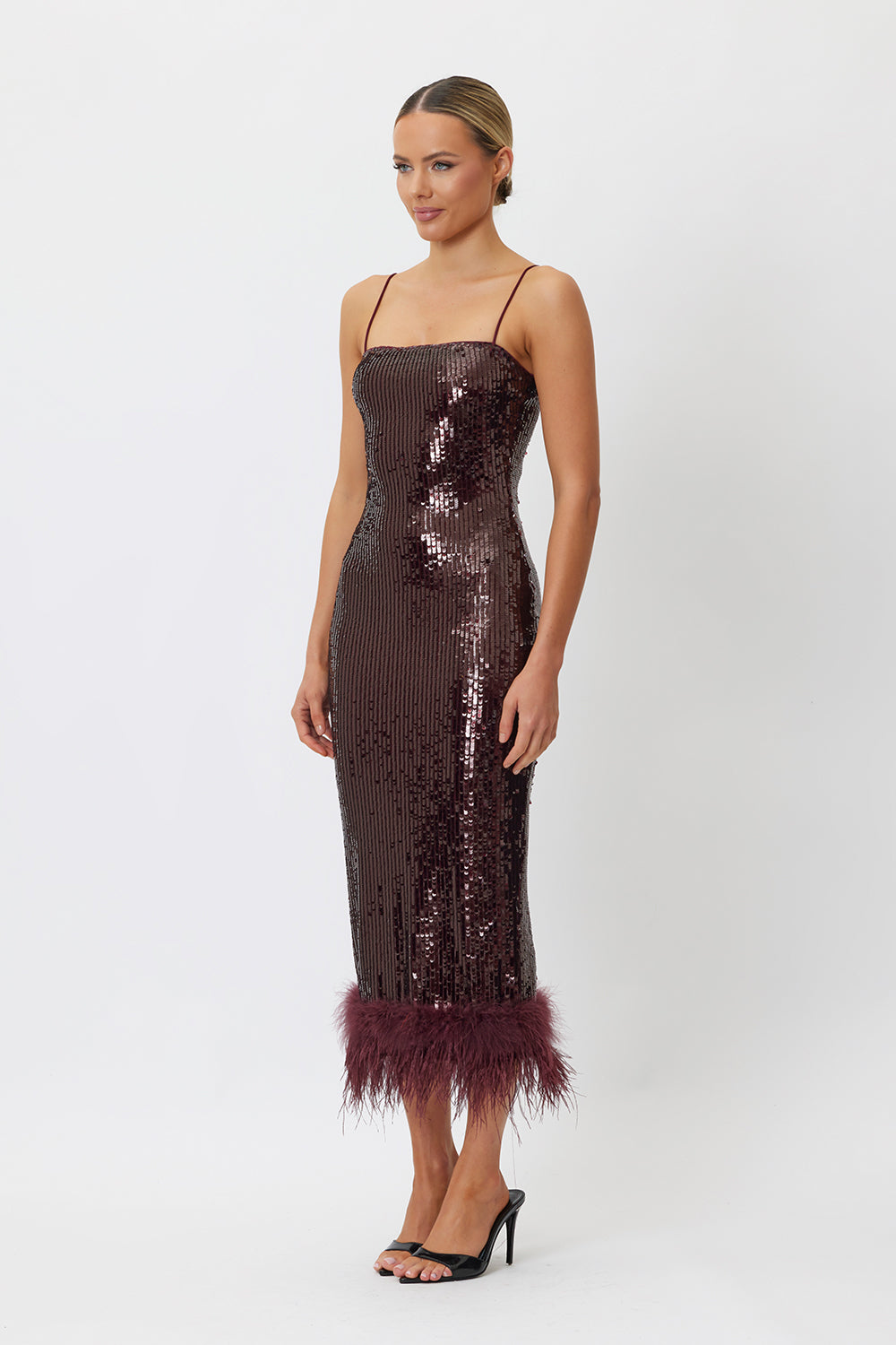 Izzy Midi Dress Plum