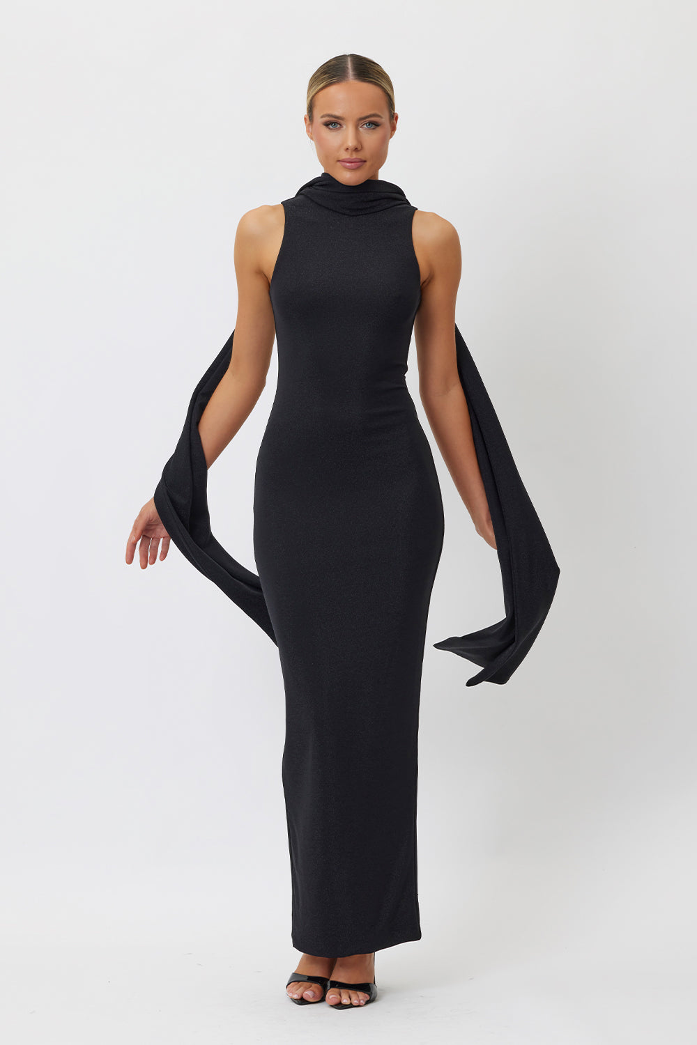 Tanya Midi Dress Black