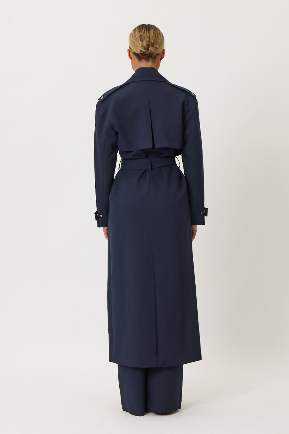 Leila Trench Coat Navy