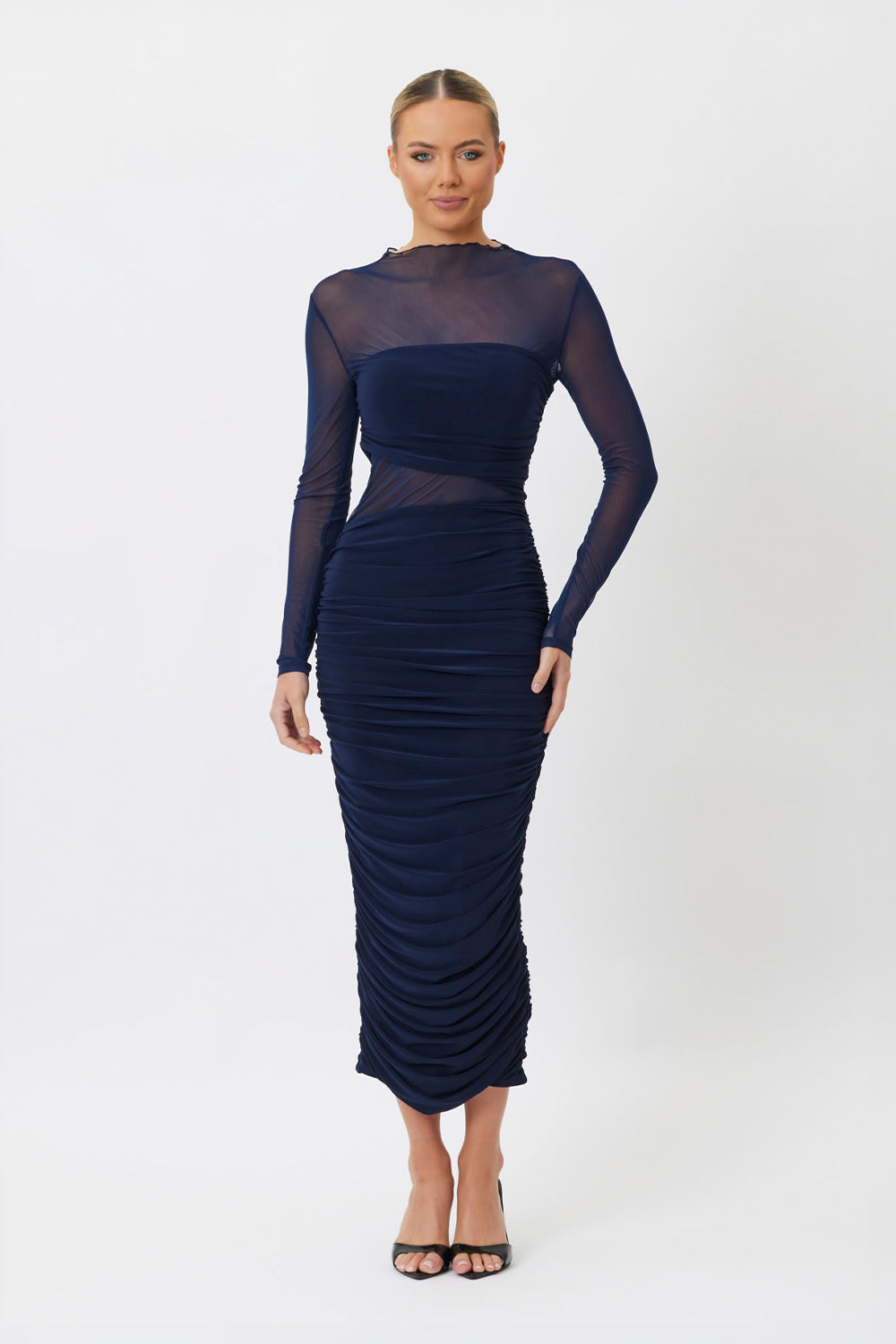 Midnight Midi Dress Navy