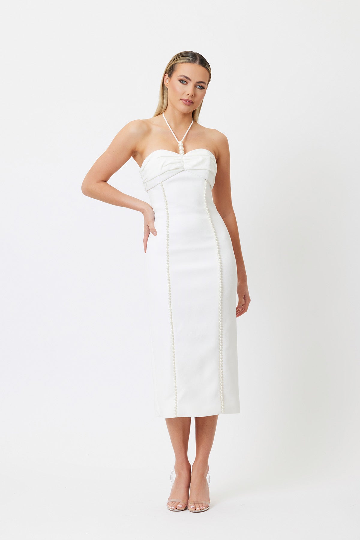 Lyla Midi Dress White