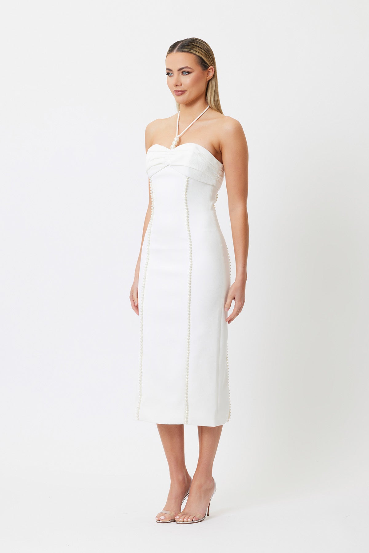 Lyla Midi Dress White