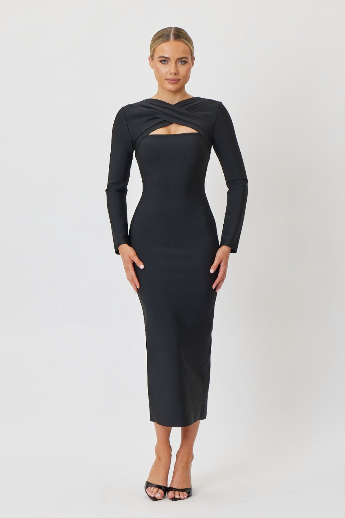 Jayne Midi Dress Black
