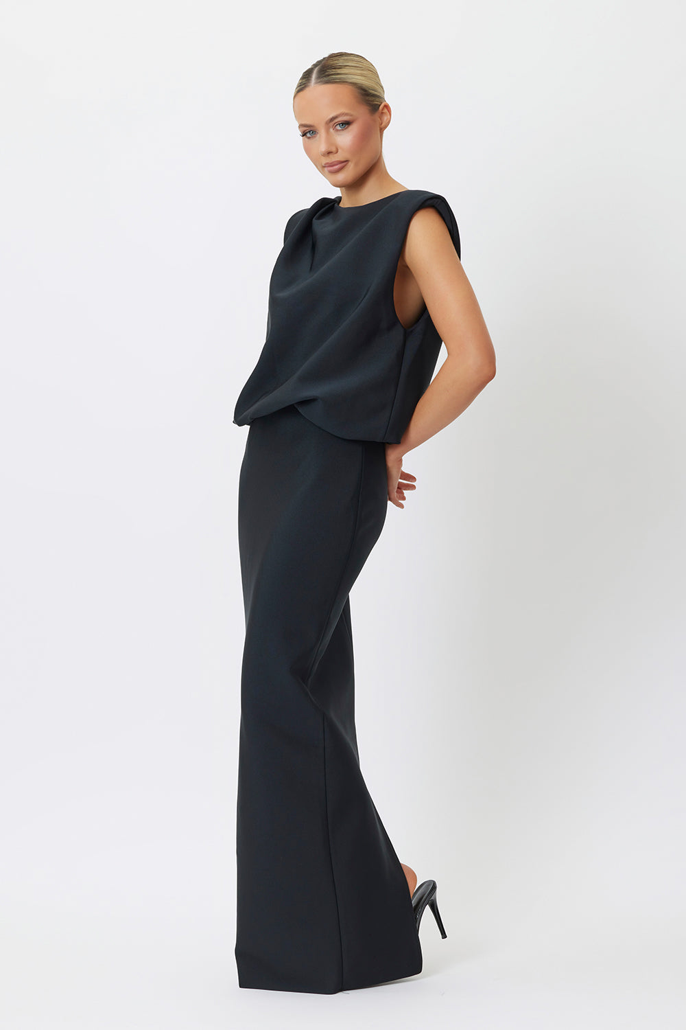 Lidia Midi Dress Black