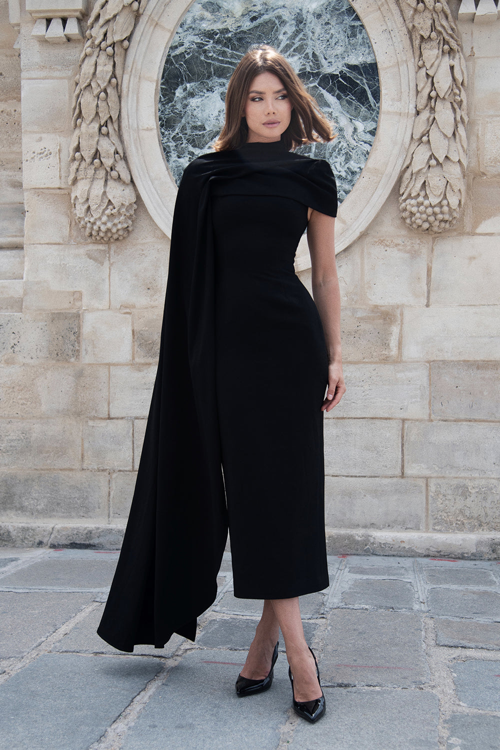 Payton Midi Dress Black